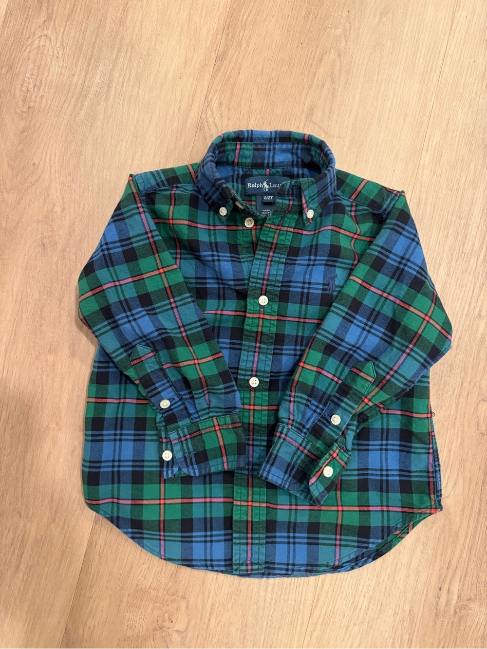 Ralph Lauren Boys 2T Multicolor Button-Down Shirt
